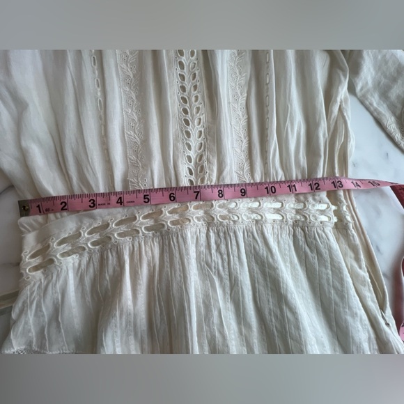 LoveshackFancy Lorelei Dress, Ivory, XS, NEW WITH TAGS, button back, side zip - Picture 7 of 16